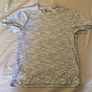 White and Gray Athletic Shirt